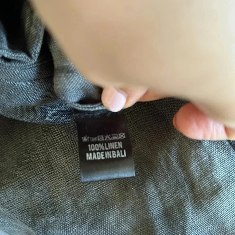 Mark Baigent Rong Pants Magnesium 100% Linen Unisex Sz S - Picture 13 of 13